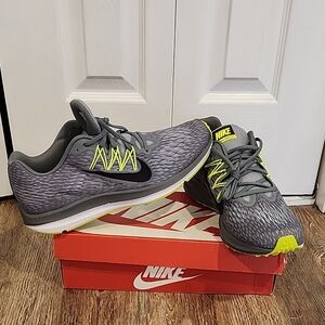 Nike Men's Gray and Yellow Athletic Shoes. Brand New. No Box